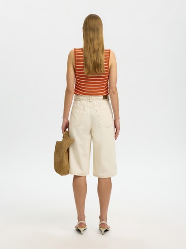Moon SL Knit Top - Potters Clay / Birch
