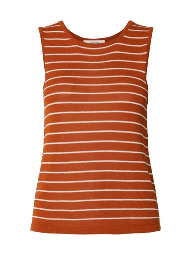 Moon SL Knit Top - Potters Clay / Birch