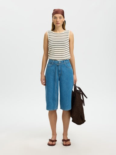 Moon SL Knit Top - Birch / Black