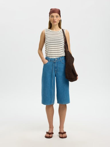 Moon SL Knit Top - Birch / Black