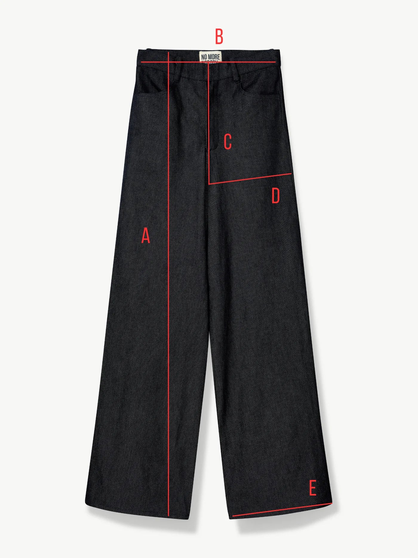 'NO MORE NOBODY' - Katerina Denim Trousers Organic Cotton - Dark Navy Denim