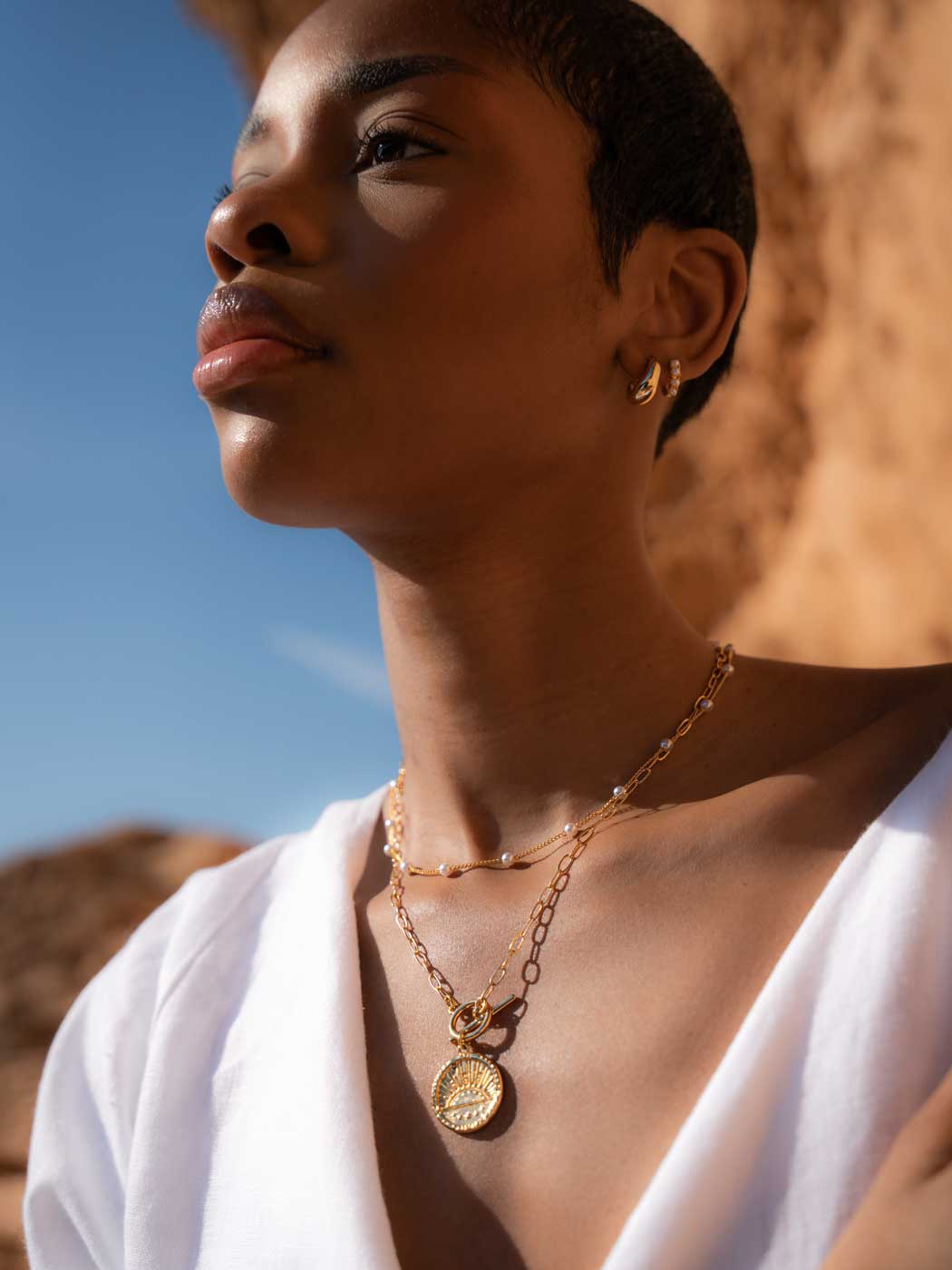 Tidal Hoops - Gold Plating