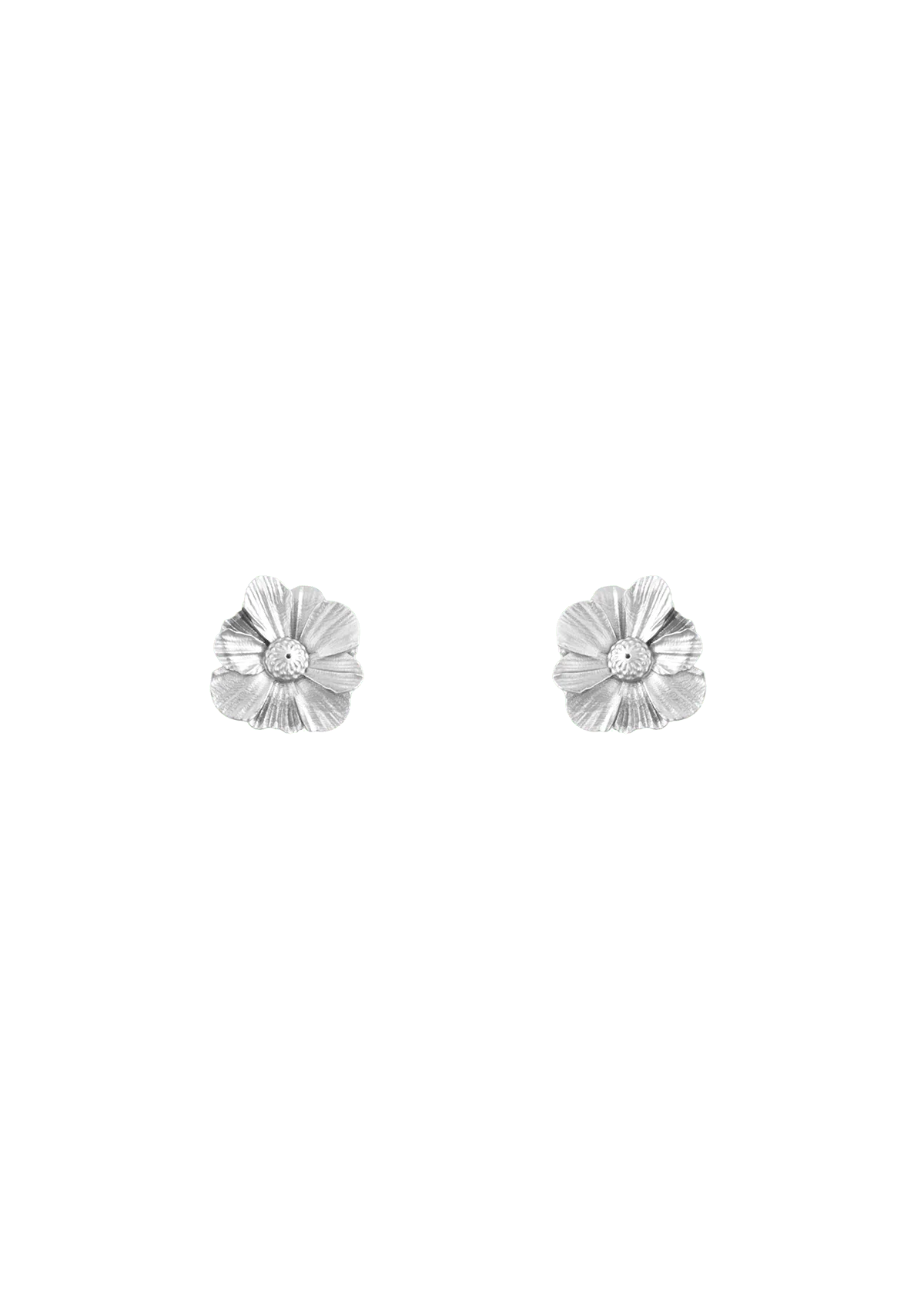 Wildflower Speckle Gilded Earrings - Silver