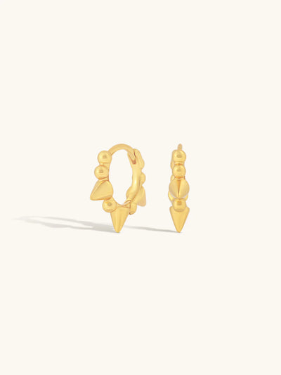 Cora Spike Huggies - Gold Plating