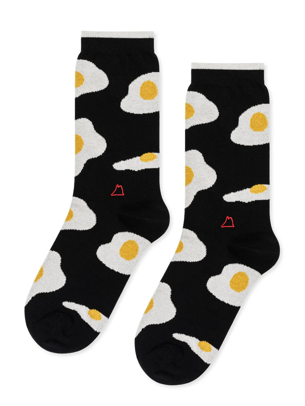 Sunny Side Up Men's Crew - Black