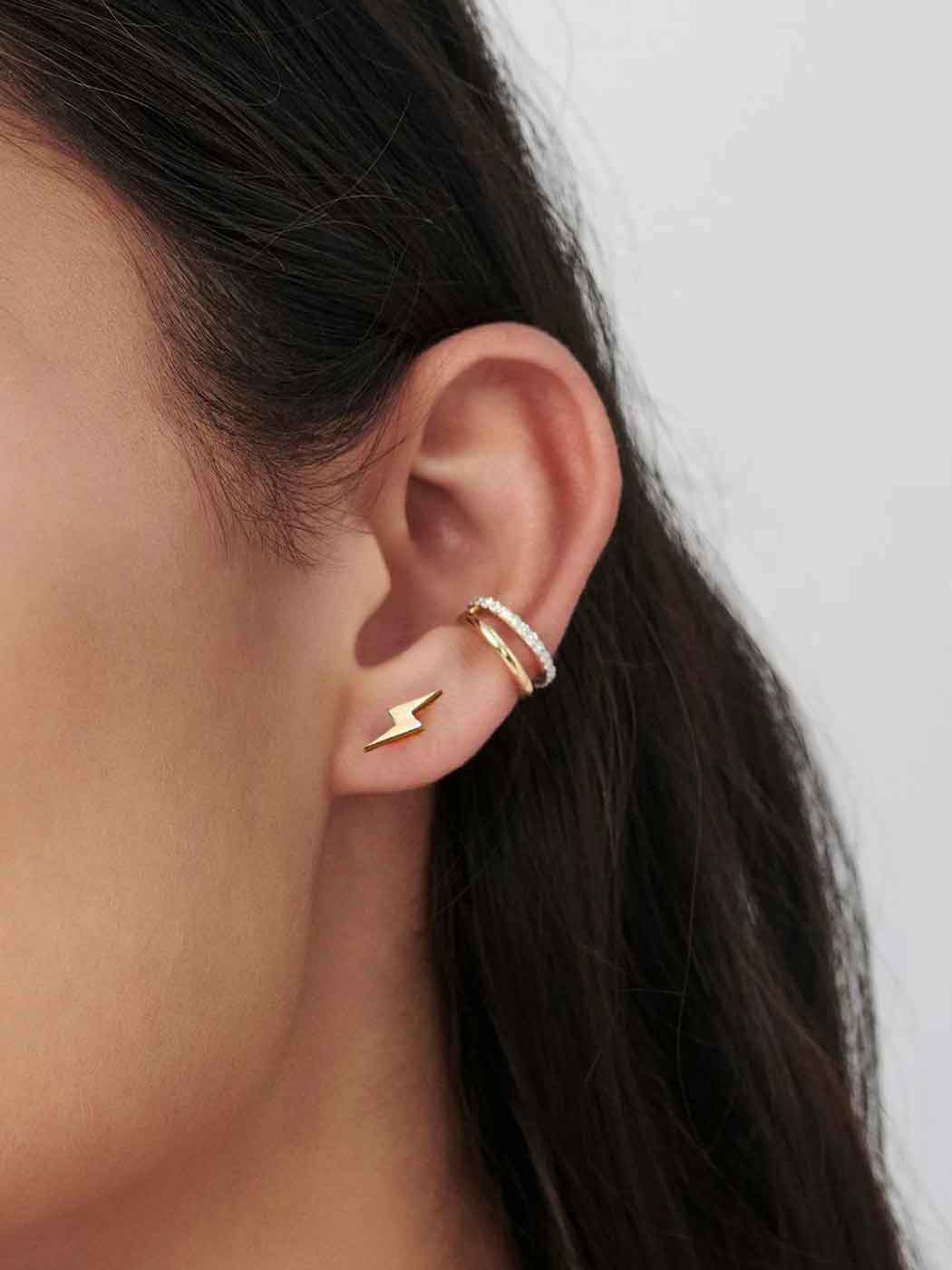 Lightning Studs - Gold Plating