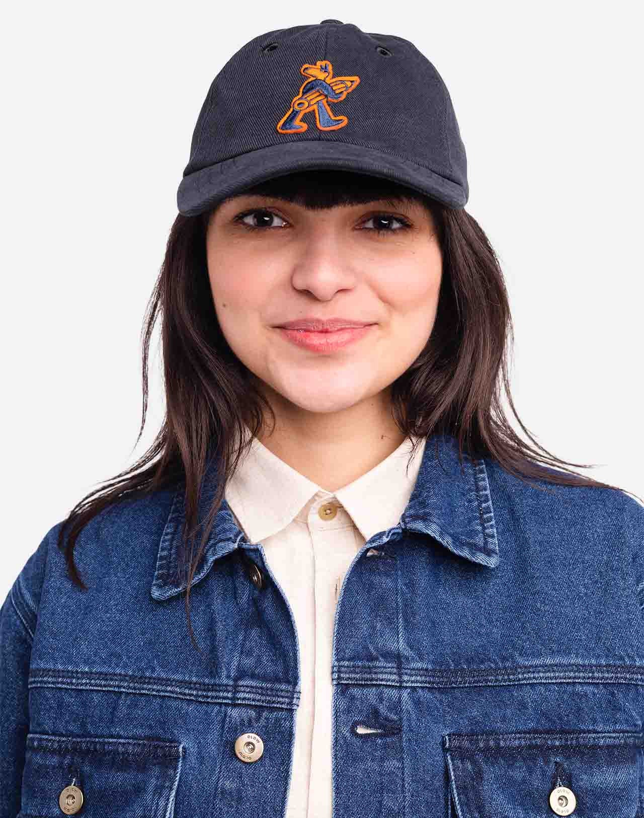 Doggy Six Panel Cap - Midnight Blue