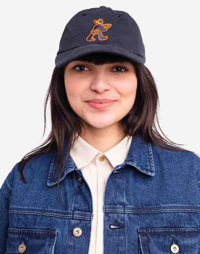 Doggy Six Panel Cap - Midnight Blue