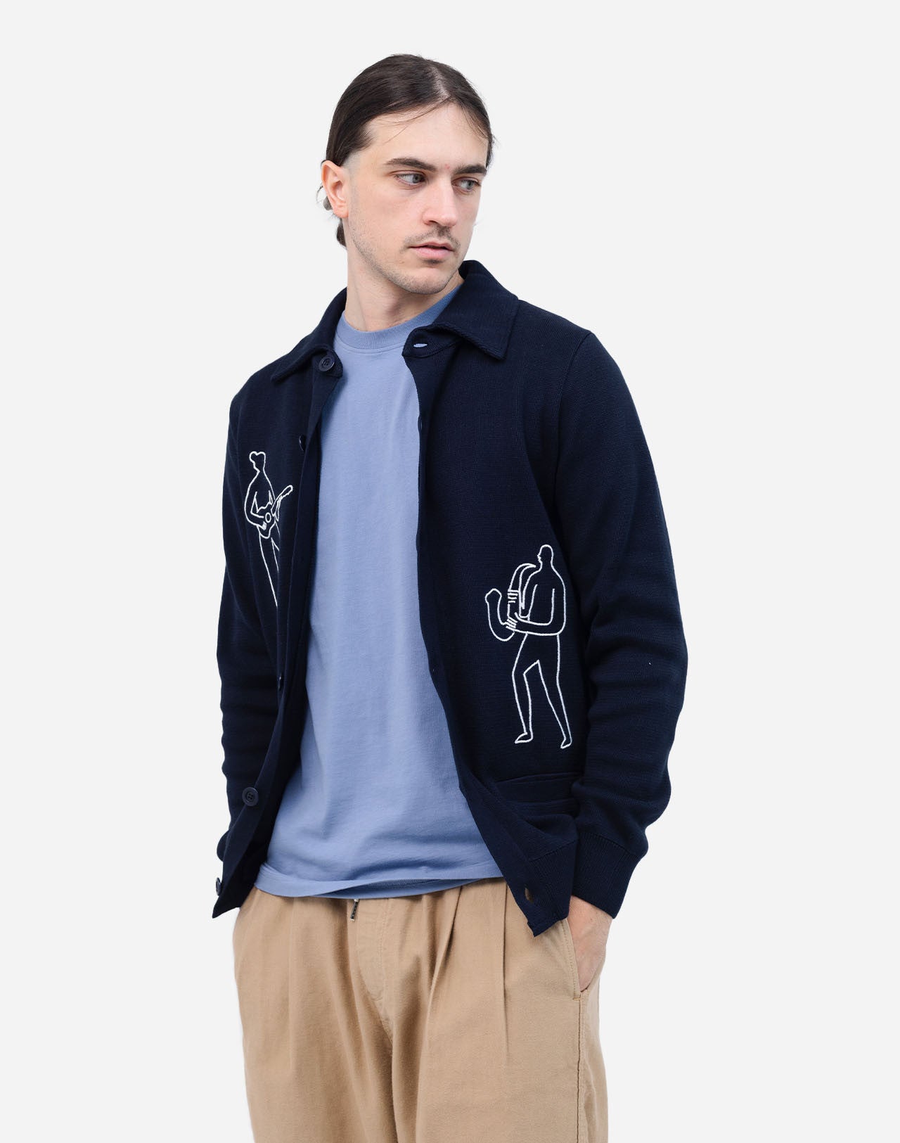 Jam Cardigan - Navy